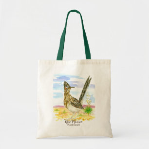 Personligen Roadrunner Desert Bird Yucca Flower Tygkasse