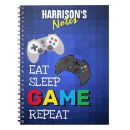 Personligen roligt Färgfull spelarvideo Anteckningsbok