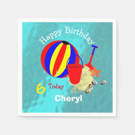 Personligen roligt Kids Beach Games Pappersservett