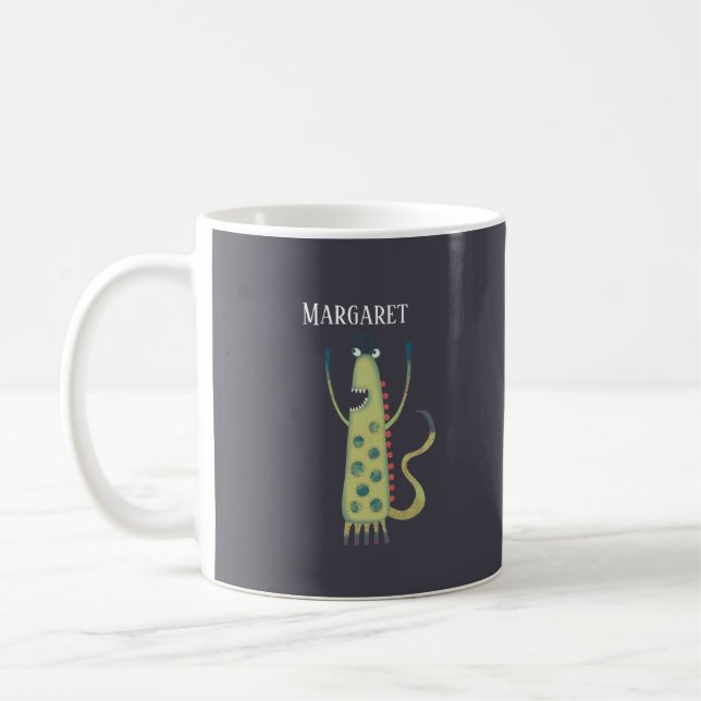 Personligen roligt Monsters Kaffemugg (Vänster)
