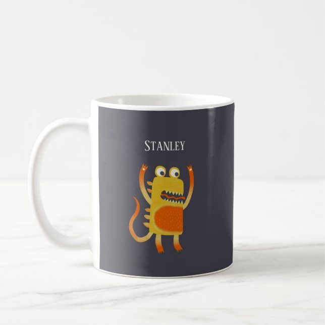 Personligen roligt Monsters Kaffemugg (Vänster)