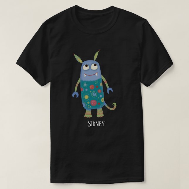 Personligen roligt Monsters T Shirt (Design framsida)
