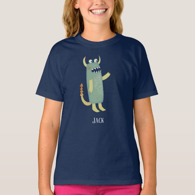 Personligen roligt Monsters T Shirt (Framsida)