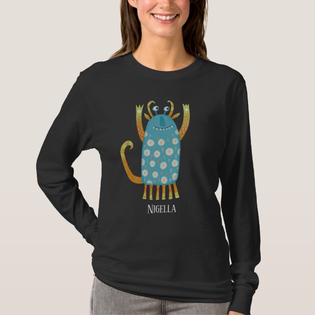 Personligen roligt Monsters T Shirt (Framsida)