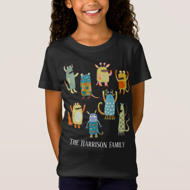 Personligen roligt Monsters T Shirt (Framsida)