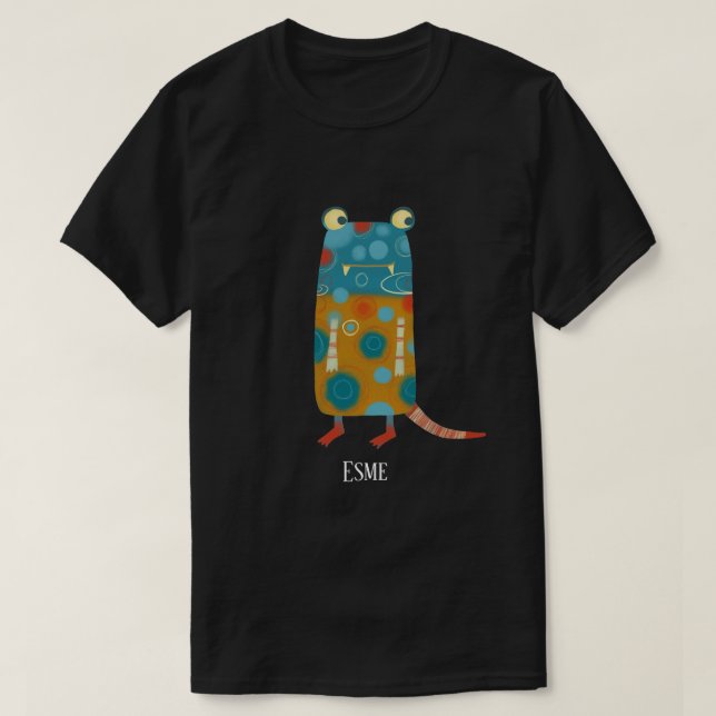 Personligen roligt Monsters T Shirt (Design framsida)