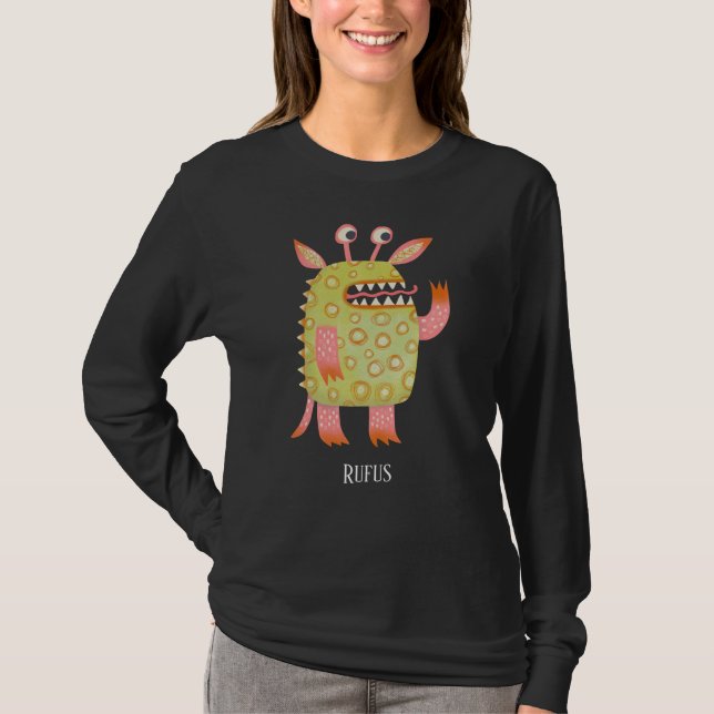 Personligen roligt Monsters T Shirt (Framsida)
