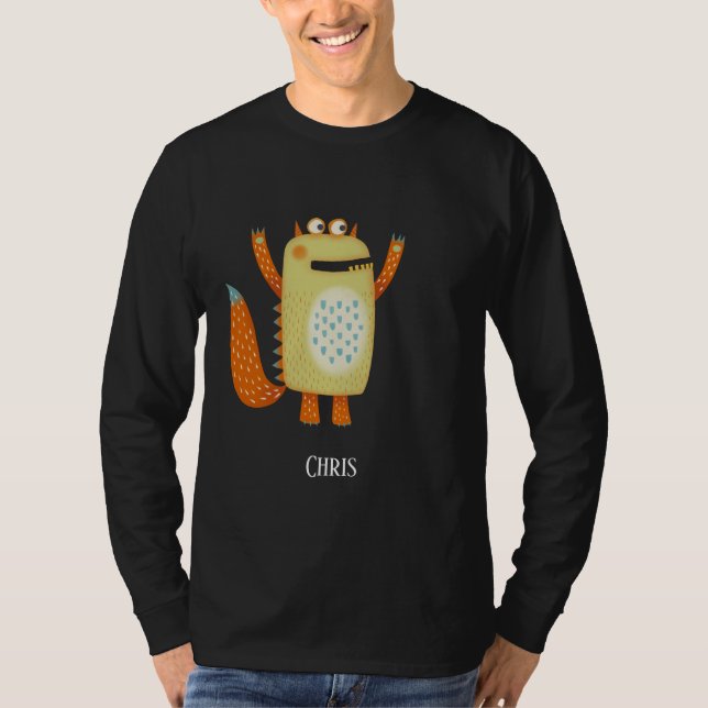 Personligen roligt Monsters T Shirt (Framsida)