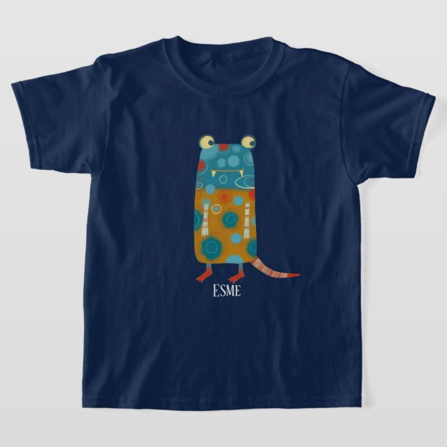 Personligen roligt Monsters T Shirt (Laydown)