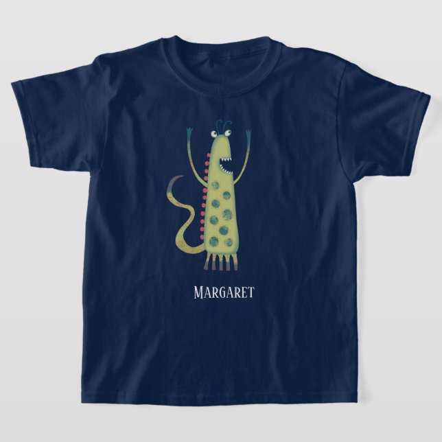 Personligen roligt Monsters T Shirt (Laydown)