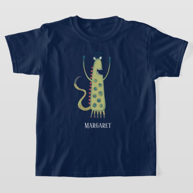 Personligen roligt Monsters T Shirt (Laydown)