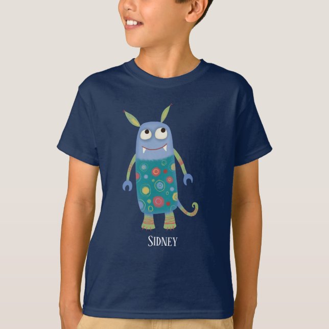 Personligen roligt Monsters T Shirt (Framsida)