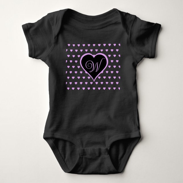 Personligen roligt och Vänd Rosa Hearts T Shirt (Framsida)