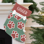 Personligen roligt Tass Mönster Liten Julstrumpa<br><div class="desc">Din hund kommer att kärlek den här roligtens personlig för julstrumpning bara för honom eller henne. Djurbeståndet har dina husdjur som anpassar namn med ett vitt hund som täcker ord "Santa treats" med hund i ett rött mönster. Det finns gott om plats för hund. . . - En julklapp som...</div>