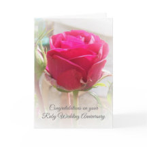 Personligen Rosa ros 40:e Bröllop