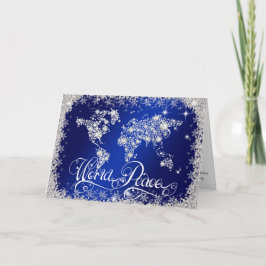PERSONLIGEN royal Blue WORLD PEACE Diamonds (blå v Helgkort