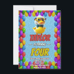 Personligen Rubber Anka Cute Birthday Inbjudan Kid<br><div class="desc">🦆 Dive i Quacky Roligt med vår Rubber Anka Födelsedagsfest inbjudan! 🎂 få redo för en fantastisk bra! Vår Rubber Anka Födelsedagsfest inbjudan är perfekten för att göra vågar av upphetsning för din lilla speciella dag. 🌊 🐥 dessa förtjusande inbjudningar är charmerande illustrationer av gummi anka, som gör det möjligt...</div>