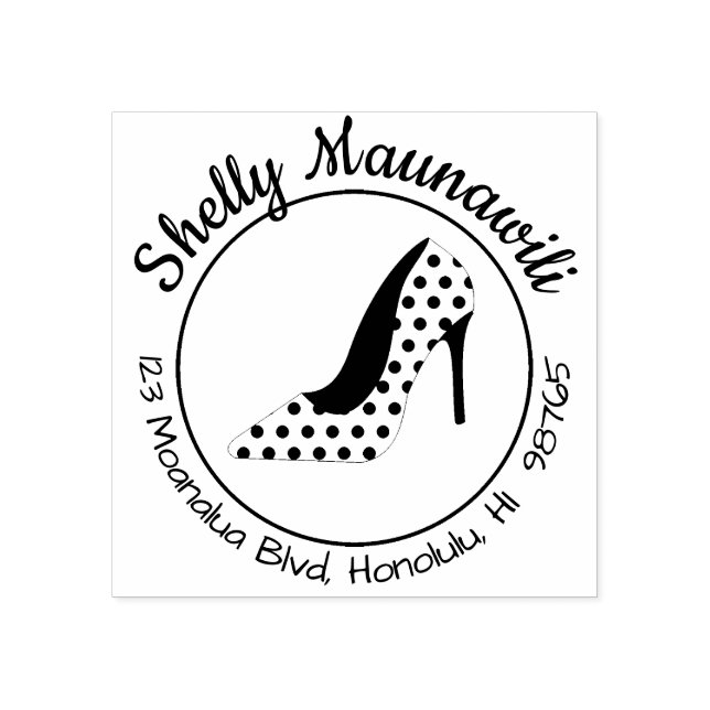 Personligen Rubber Frimärke Returadress Stämpel (Tryck)