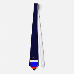 Personligen Ryssland Flagga Tie Slips