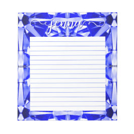 Personligen Sapphire Gemstone-lind Anteckningsblock