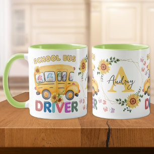 Personligen School Buss Driver  Mugg