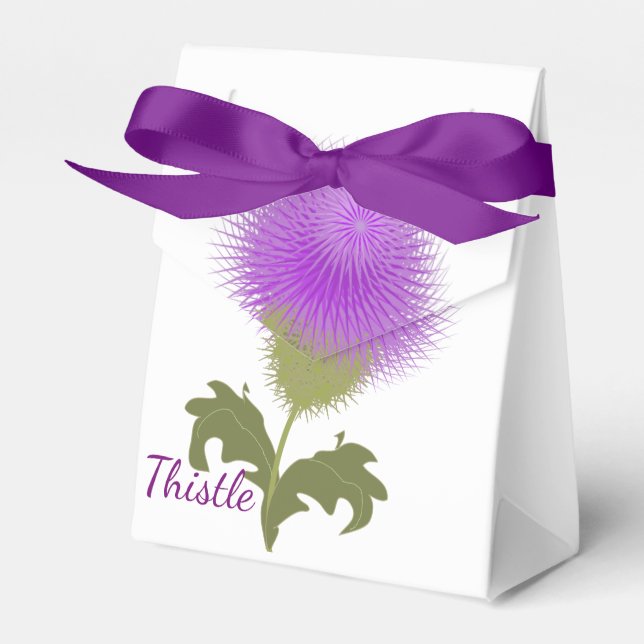 Personligen Scottish Thistle Flower Emblem Presentaskar (Framsidan Sidan)