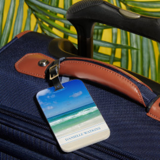 Personligen Seaside, vacker boeach Vacation Bagagebricka