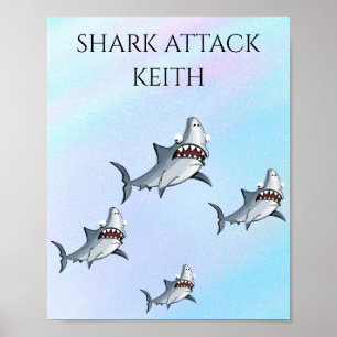 personligen "SHARK ATTACK" POSTER