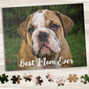 Personligen Simone Modern Photo Family Pets Kids Pussel