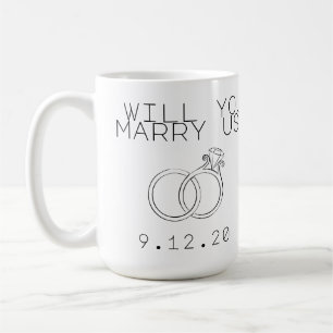 Personligen ska dig att gifta sig oss? kaffemugg