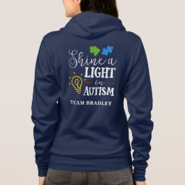 Personligen skina ett ljus på Autism Matching Team T Shirt