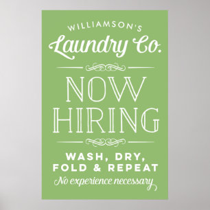 Personligen Skriv ut Grönt för Roligt  Tvätt Poster