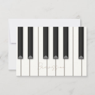 Personligen Small Music  Piano Nycklar Anteckningskort