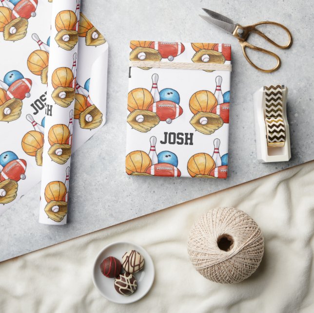 Personligen Sports Bollar Presentpapper (Hantverk)