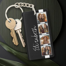Personligen Svartvit fotokollage-kvadrater