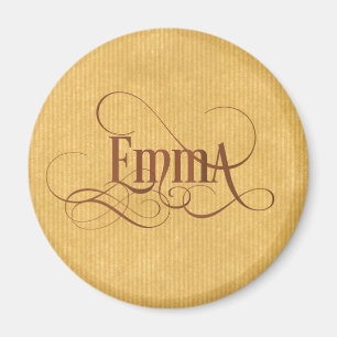 Personligen Swirly skrivar Emma Kraft papper Magnet