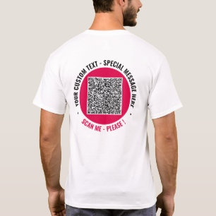 Personligen T-Shirt för Anpassningsbar av QR-kodsö