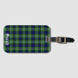 Personligen Tartan i distriktet Skottland Tweedsid Bagagebricka