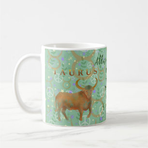 Personligen Taurus Modern Zodiac Traits Kaffemugg