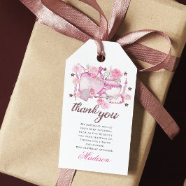 Personligen Tea Party Glitter Presentetikett