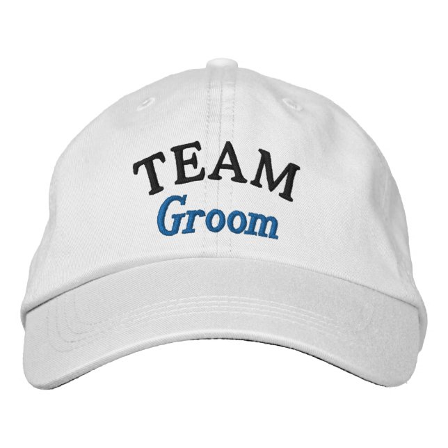 Personligen Team Groom Embroied Baseball Cap Broderad Keps (Framsida)