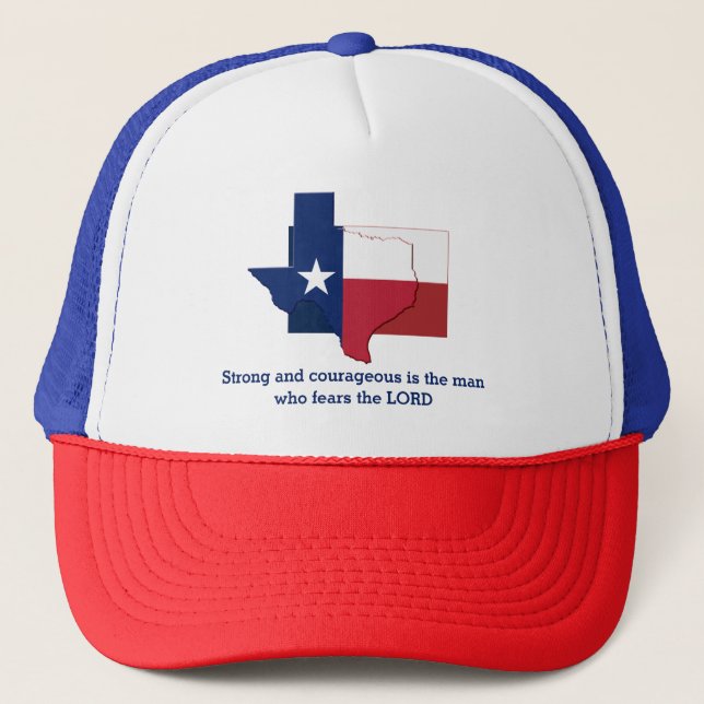 PERSONLIGEN TEXAS Flagga Christian Scripture Keps (Framsida)