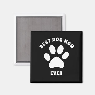 Personligen Text i bästa Hund Mamma någonsin Anpas Magnet