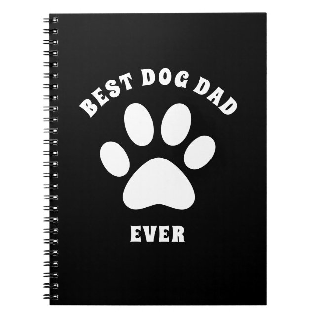 Personligen Text i bästa Hund Pappa någonsin Anpas Anteckningsbok (Framsidan)