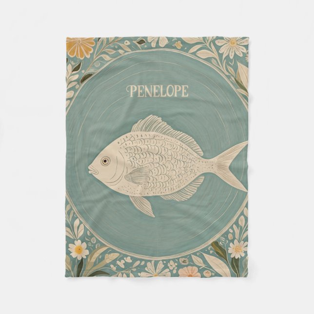 Personligen Tider för övergångstider Fleecefilt (Framsidan)