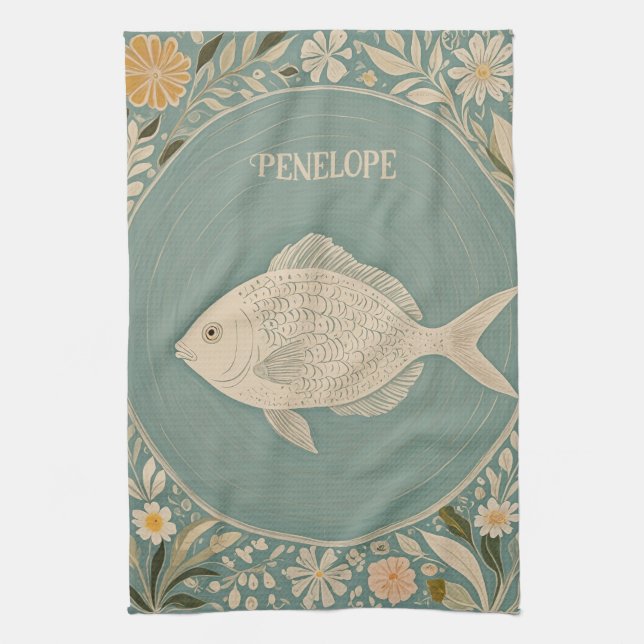 Personligen Tider för övergångstider Kökshandduk (Vertikal)