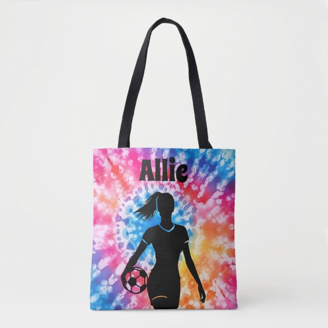 Personligen Tie-Dye Rainbow Aquarelle Tygkasse (Framsida)