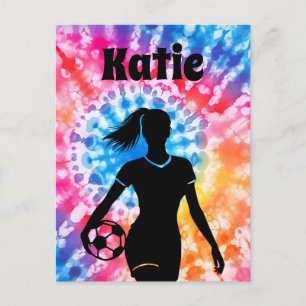 Personligen Tie-Dye Rainbow Aquarelle Vykort