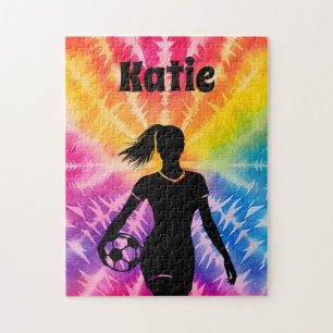 Personligen Tie-Dye Rainbow Burst Pussel