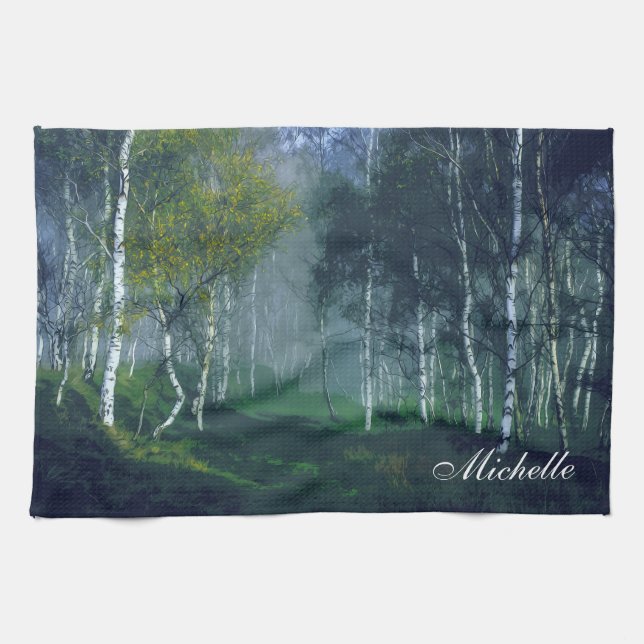 Personligen tillfogar din egna kökshandduk (Horisontell)